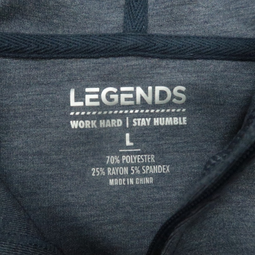 Dallas Mavericks Hoodie Mens Large Blue Legends Hawthorne‎ Tech Pullover 1/4 Zip - Picture 3 of 10